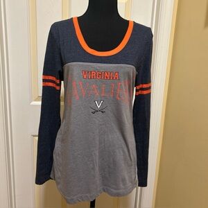 Virginia Cavaliers Blue and Orange Long Sleeve Shirt
